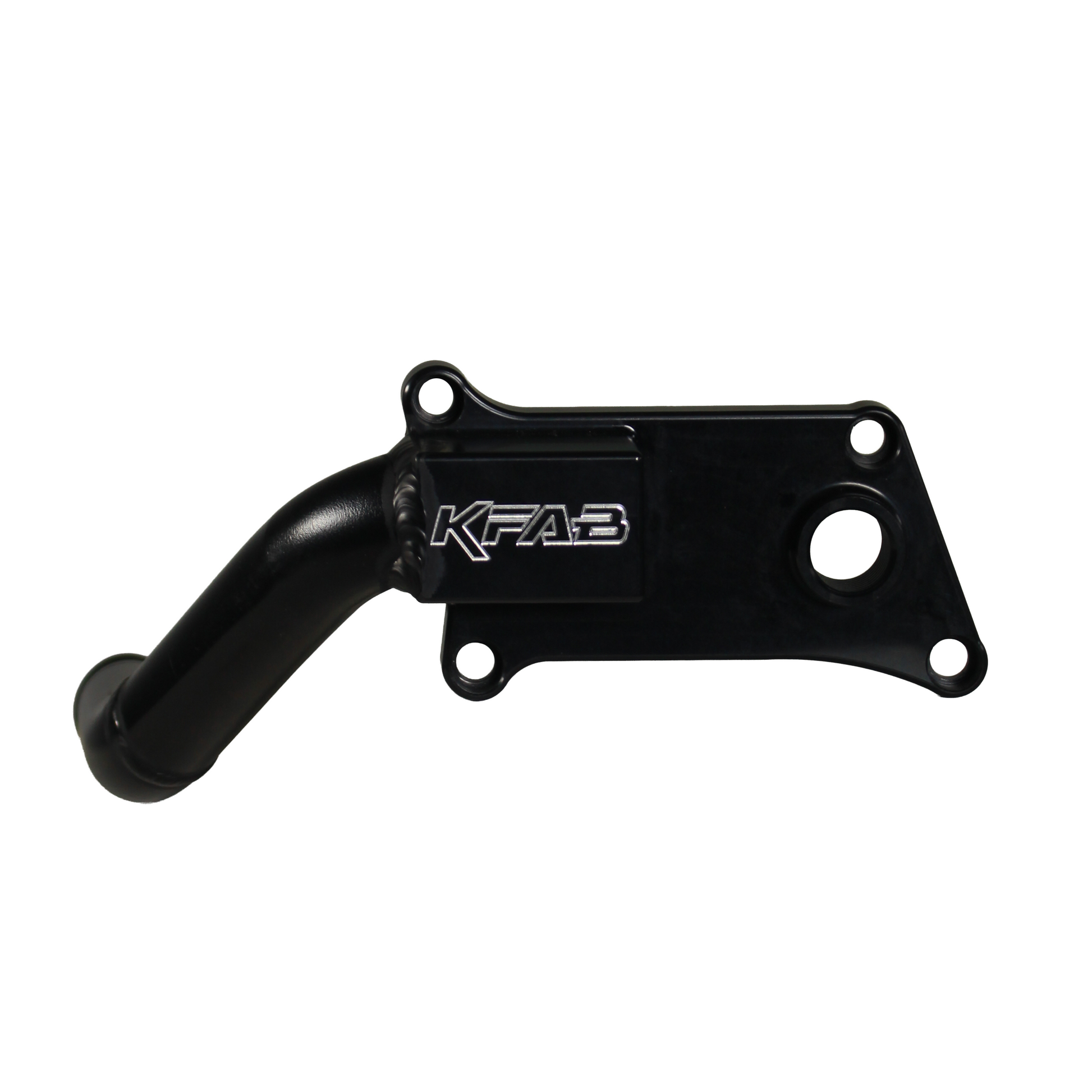 black aluminium engine adapter piece for rear-wheel-drive setup Honda